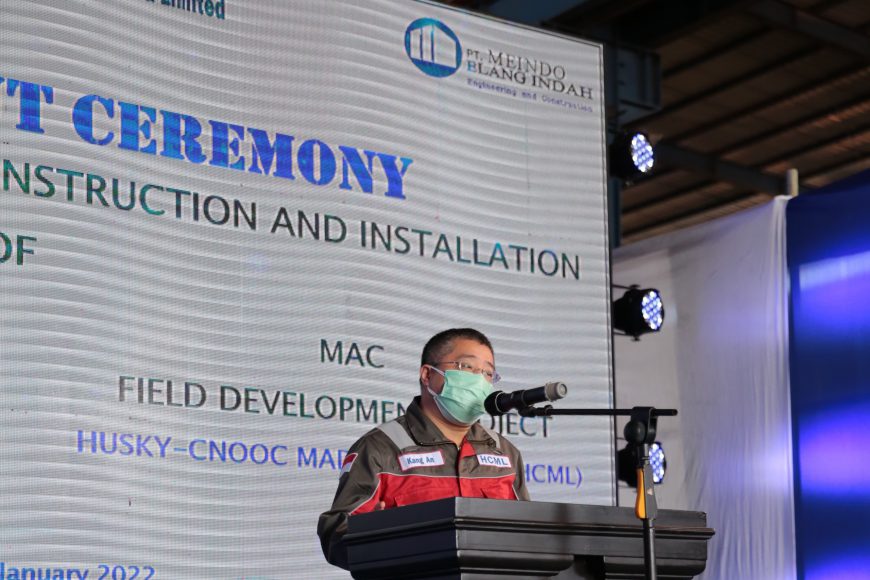 First Steel Cut Ceremony Proyek EPCI Pengembangan Lapangan MAC