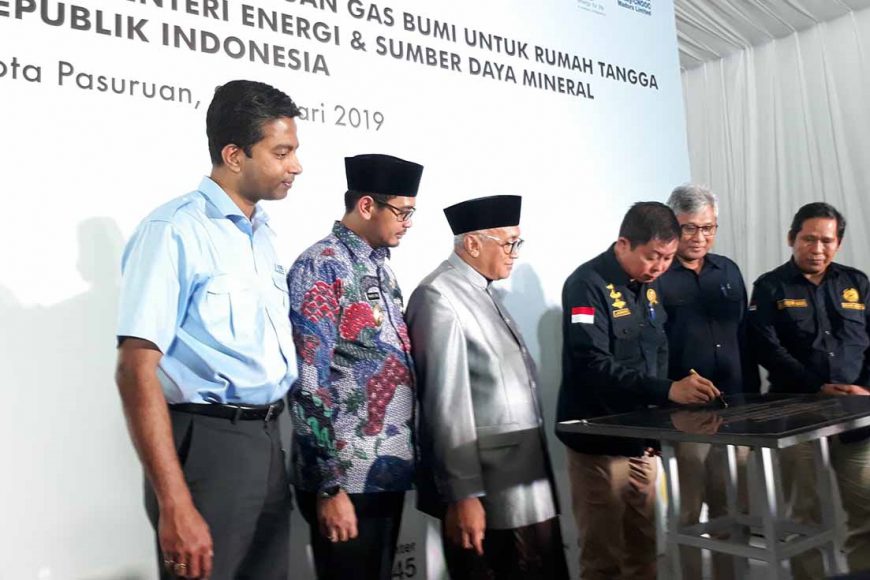 HCML Gas Production Supplies Pasuruan City Gas Pipeline