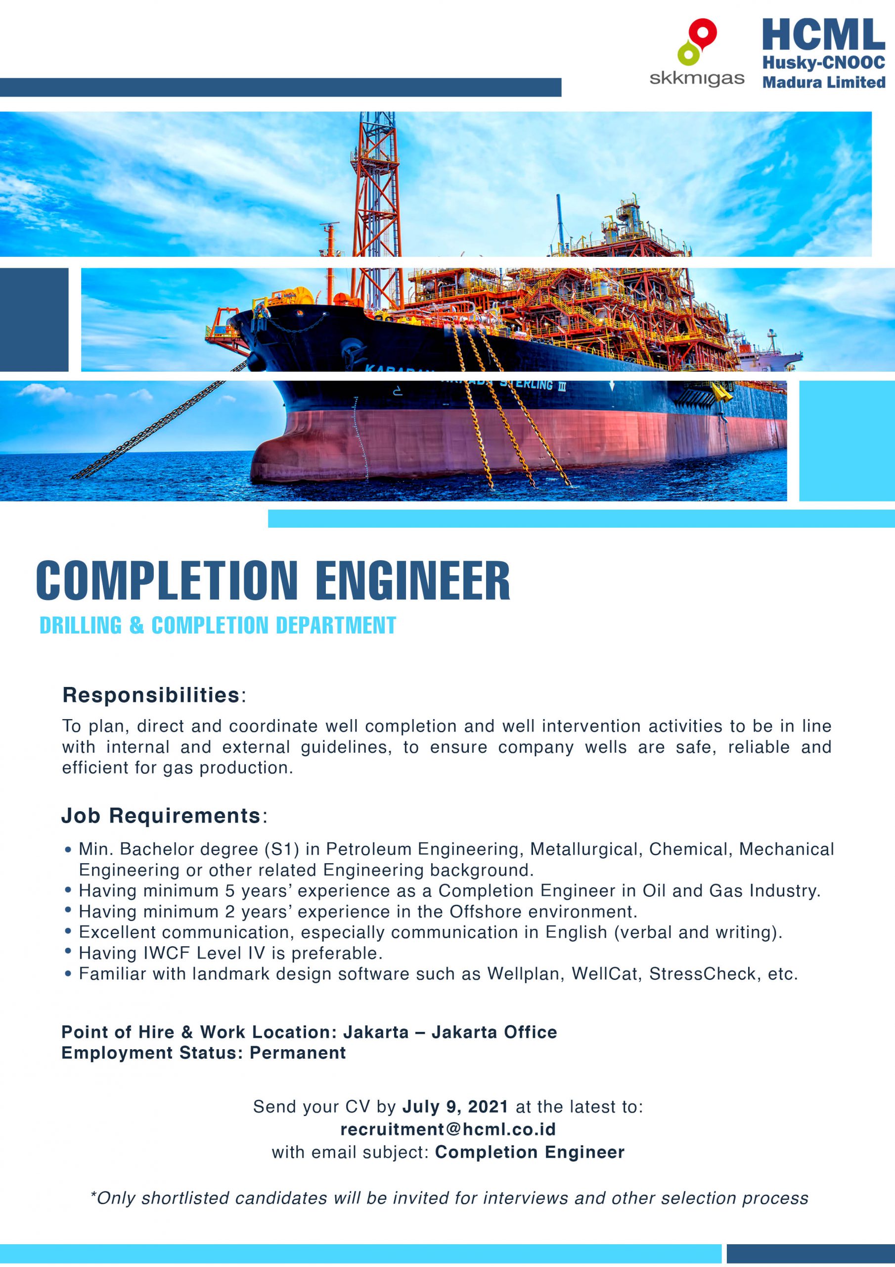 CompletionEngineerrev3 HuskyCNOOC Madura Limited